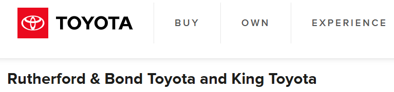 Rutherford & Bond Toyota and King Toyota